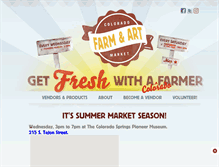 Tablet Screenshot of farmandartmarket.com